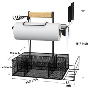 <span class=keywords><strong>Caddy</strong></span> - Organizador para Barbacoa y Picnic con Porta Toallas de Papel y Almacenamiento de Condimentos para Campamento y Puerta Trasera - Product Image 6