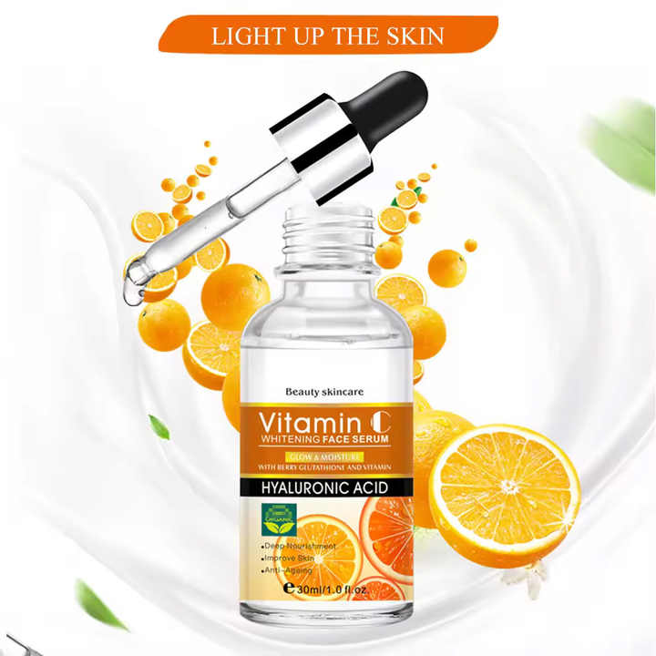 OEM ODM Private Label Best Moisturizing Whitening Skin Care Serum Vitamin C with Hyaluronic Acid Vegan Retinol Lotion Facial Use