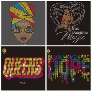 Cuộc Sống màu đen vấn đề Rhinestone Motif cho Diy Hot sửa chữa tinh thể chuyển - Product Image 3