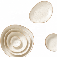 Service de vaisselle en céramique et porcelaine écologique, minimaliste et luxueux, pour les fêtes, assiettes et plats