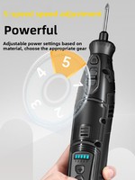 Mini-graveur sans fil Deli 8V, multifonction pour la gravure, le polissage, l'élimination de la rouille, le ponçage et le perçage artisanal