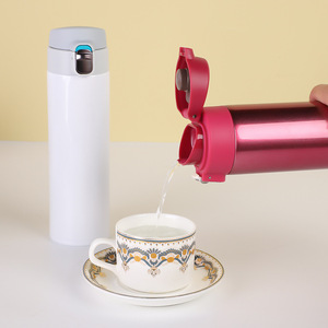 Bottiglia d'Acqua in Acciaio Inox 500ml Senza BPA Thermos in Metallo Isolato Sottovuoto con Tappo a Rubinetto per Mantenere Freddo e Caldo - Product Image 5