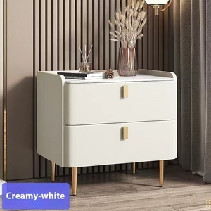 Table de chevet de luxe en bois massif de haute qualité style minimaliste moderne chambre salon <span class=keywords><strong>location</strong></span> <span class=keywords><strong>maison</strong></span> armoire de rangement en dalle de roche - Product Image 6