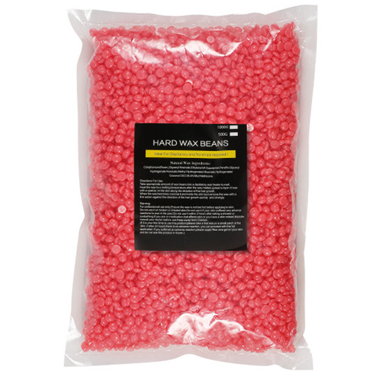 1000g Universal Hard Wax Beans depilazione depilatoria senza pellet di striscia-eccellente presa su capelli forti e ostinati