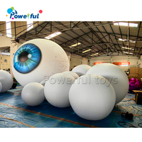 Modèle de globe oculaire gonflable géant avec lumière LED, sphère oculaire humaine réaliste gonflable pour la décoration d'événements