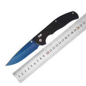 Светящийся Темный титановый карманный нож для выживания на открытом воздухе, нейлоновая ручка для кемпинга, охоты, кнопочный переключатель, Флуоресцентный светильник - Product Image 6