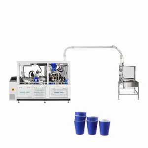 Price Ripple Professional Fully Automatic Supplier High Speed 130-160 pcs/ min carton paper coffee cup production line ma