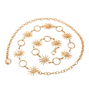 Cintura a Catena Circolare in Metallo per Donna, Stile Punk Hip-Hop Retrò Esagerato, Moda Europea e Americana Happy Sun - Product Image 6