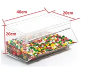 Акриловая коробка для конфет, витрина для конфет, прозрачная акриловая коробка для конфет, для продажи