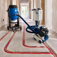 Machine de fraisage industrielle pour chauffage au sol 4KW 380V, outil automatique de rainurage de sol en béton pour travaux de creusement à grande échelle