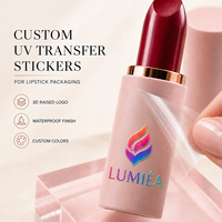 Autocollant de transfert UV DTF personnalisé pour les soins de la peau, autocollants imperméables pour flacon compte-gouttes, pompe à lotion, pot, tube, feuille d'or