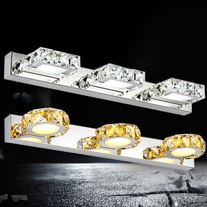 Bathroom Vanity <strong>Light</strong> 9W Warm White Cool White LED <strong>Wall</strong> <strong>Light</strong> <strong>Chrome</strong> Stainless Steel Crystal <strong>Light</strong> Fixture - Product Image 4