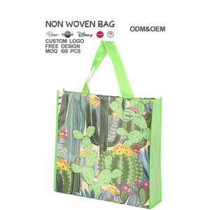 Sac de marché non tissé à motif végétal personnalisé Sacs à provisions recyclables de l'usine d'exposition Fournisseur direct au prix d'usine - Product Image 6