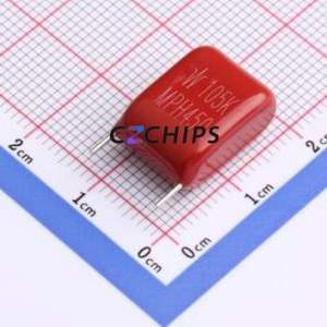 Condensador de película de polipropileno (CBB) MPH105K2L4AS4035A1, componente de montaje pasante (THT), paso de 10 mm, 1 uF, 10 %, 450 V - Product Image 1