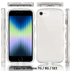 2024 Candy Color Wave Frame a prueba de golpes TPU funda protectora transparente para teléfono para <span class=keywords><strong>iPhone</strong></span> 7G/8G/<span class=keywords><strong>SE</strong></span> <span class=keywords><strong>2020</strong></span>/<span class=keywords><strong>SE</strong></span> <span class=keywords><strong>2022</strong></span> - Product Image 6