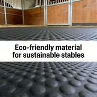 Tapis d'entraînement intérieur souple et résistant aux chocs en caoutchouc pour bétail, vaches, moutons, chevaux, service de découpe, antidérapant, taille personnalisable