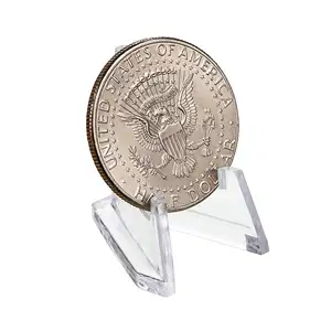 Подставка для монет из акрила, короткий Карманный держатель для монет, капсул, медаль