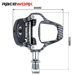 Pédale de vélo de route en fibre de <span class=keywords><strong>carbone</strong></span> à blocage automatique avec roulement Peilin et système de verrouillage - Product Image 2