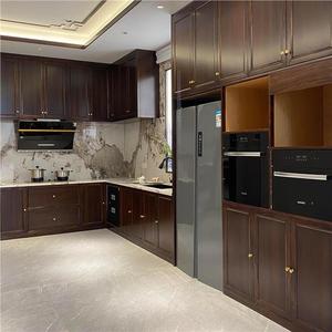 Proyecto de construcción Modular melamina MDF sin marco marfil gabinetes de cocina <span class=keywords><strong>Prodeco</strong></span> gabinetes de cocina para Proyecto de apartamento - Product Image 4