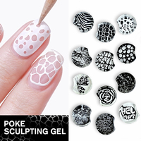 HONEY GIRL Dernière Poke Sculpting French Gel Vernis À Ongles Facile DIY Lace Art Lampe LED 2 Couleurs De Base Classiques pour OEM/ODM Vente En Gros