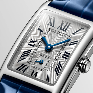 Reloj mecánico Longinesing compacto, exquisito y lujoso, con esfera blanca, bisel de diamantes, marcadores de hora de diamantes, en acero inoxidable. - Product Image 3