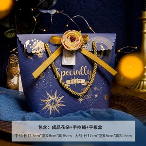 Cajas de Regalo de Papel con Logotipo Personalizado para Dulces de Boda, Bolsas de Regalo de Lujo con Asas, Empaque Premium para Baby Shower, Recuerdos de Fiesta, Recuerdos de Boda - Product Image 5