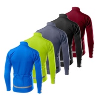 PIHA SPORTS PS-WJ-2 Camiseta Deportiva Personalizada para Hombre, de Poliéster y Elastano, Transpirable, Elástica en 4 Direcciones, con Cierre Completo, Manga Larga, Acolchado 3D para Verano