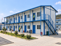 Bâtiment préfabriqué de type K, structure en acier, panneau sandwich, maison modulaire contemporaine épaissie, bureau de chantier