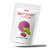 Poudre de jus de betterave rouge en gros, poudre de betterave OEM avec marque privée