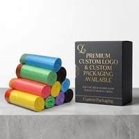 Sacs poubelles personnalisés avec emballage en boîte de vente au détail, étiquetage FNSKU, impression OEM et service direct usine pour les vendeurs en ligne
