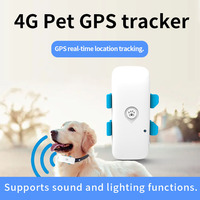 Traceur GPS pour animaux de compagnie 4G LTE anti-perte, localisateur iOS/Android, dispositif étanche pour animaux, son et lumière, positionnement GPRS GSM en ligne gratuit