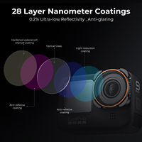 Filtre polarisant circulaire K&F Concept imperméable et résistant aux rayures avec protection MCUV pour GoPro Hero 13/12/11/10/9, filtre UV CPL