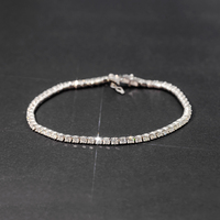 Redleaf Bijoux 925 Argent Blanc Gems Bracelet Top Qualité Femmes Moissanite Bracelet