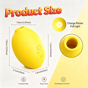 Vibrateur clitoridien rechargeable en forme de citron, 10 fréquences, silencieux et étanche, jouets sexuels portables pour adultes - Product Image 3