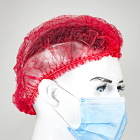 Bonnet bouffant jetable anti-poussière respirant en PP non tissé avec bande élastique pour usage en salon de beauté