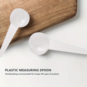 Ensemble de cuillères à mesurer en <span class=keywords><strong>plastique</strong></span> PP Cuillère à dîner Cuillère à café Cuillère à <span class=keywords><strong>soupe</strong></span> pour le stockage du garde-manger de cuisine Commandes en gros pour l'utilisation du sucre Mariage - Product Image 3