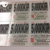 Carte à gratter de loterie transformable la plus vendue, papier standard ISO CR80, pelliculage, impression offset, épaisseur 350g/m2