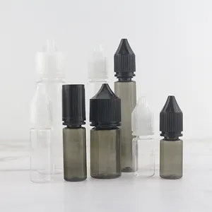 15Ml 60Ml Zwarte Pet Plastic Knijpfles Haar Olie Fles Inkt Fles