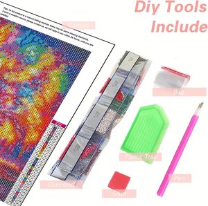 Kit <span class=keywords><strong>de</strong></span> <span class=keywords><strong>Peinture</strong></span> Diamant 5D Moderne Fleur <span class=keywords><strong>de</strong></span> Vie <span class=keywords><strong>en</strong></span> Tissu Écologique, Fait Main DIY pour Enfants et Adultes, Perles Rondes - Product Image 5