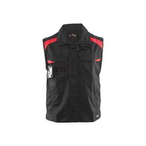 BLAKLADER - 316418009956XXL Industry <b>waistcoat</b> <b>Black</b>/Red - EAN 7330509364154 WORK JACKETS SUMMER SOFTSHELL JACKETS - Product Image 1