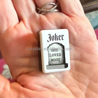 Nouveauté 2026 : Ensemble de Mahjong Américain de Luxe Portable, Édition Limitée, Motif Vampires et Fantômes, pour un Divertissement Mahjong d'Halloween