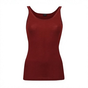 Débardeur tricoté vintage pour femme, col rond, coupe ajustée, couleur unie, polyester/coton, séchage rapide, respirant, décontracté, pour le fitness - Product Image 2