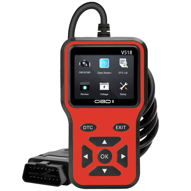 Professional OBD2 Diagnostic Scanner Code Reader 12V 1 Year Warranty Full System with Newest Software Universal Fit Car Analyzer