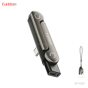 อะแดปเตอร์กำลังสูง Earldom 240W 2-in-1 ชาร์จและดูวิดีโอได้ในตัว พร้อมตัวล็อคโลหะ สำหรับโทรศัพท์มือถือและแล็ปท็อป - Product Image 1