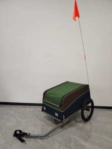 <span class=keywords><strong>Carro</strong></span> de transporte de carga de 2 ruedas con marco de Metal de 50kg, vagón plegable <span class=keywords><strong>para</strong></span> bicicleta, remolque <span class=keywords><strong>para</strong></span> mascotas, aplicación <span class=keywords><strong>para</strong></span> perros, cierre de cremallera - Product Image 5