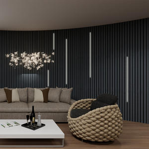 Lumière LED Panneau à lamelles Décoration intérieure Mur en <span class=keywords><strong>bois</strong></span> insonorisation Plafonnier LED - Product Image 5