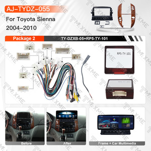 Vente en gros de kit radio de voiture sans fil 12,3 pouces avec écran tactile Android pour TOYOTA 2004-2010 SIENNA, navigation GPS, accessoires - Product Image 3