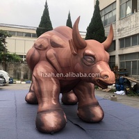 Grand bison gonflable réaliste personnalisé pour décorations de parc à thème, bétail gonflable