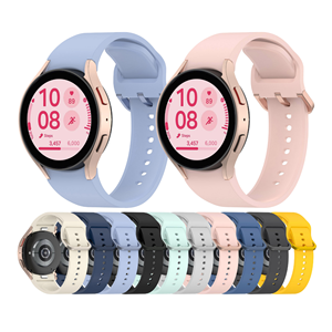 Nouveau bracelet de montre en silicone respirant pour Samsung <span class=keywords><strong>Galaxy</strong></span> <span class=keywords><strong>Watch</strong></span> 7 6 <span class=keywords><strong>5</strong></span> FE, connecteur officiel 40/44 mm - Product Image 1