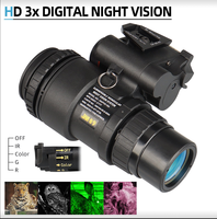 Monoculaire de vision nocturne numérique PVS-18 - Lunette infrarouge HD 3x32 mm avec écran LCOS et capteur CMOS à faible luminosité